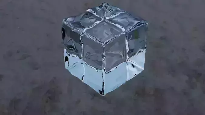 Ice cube 3D model
