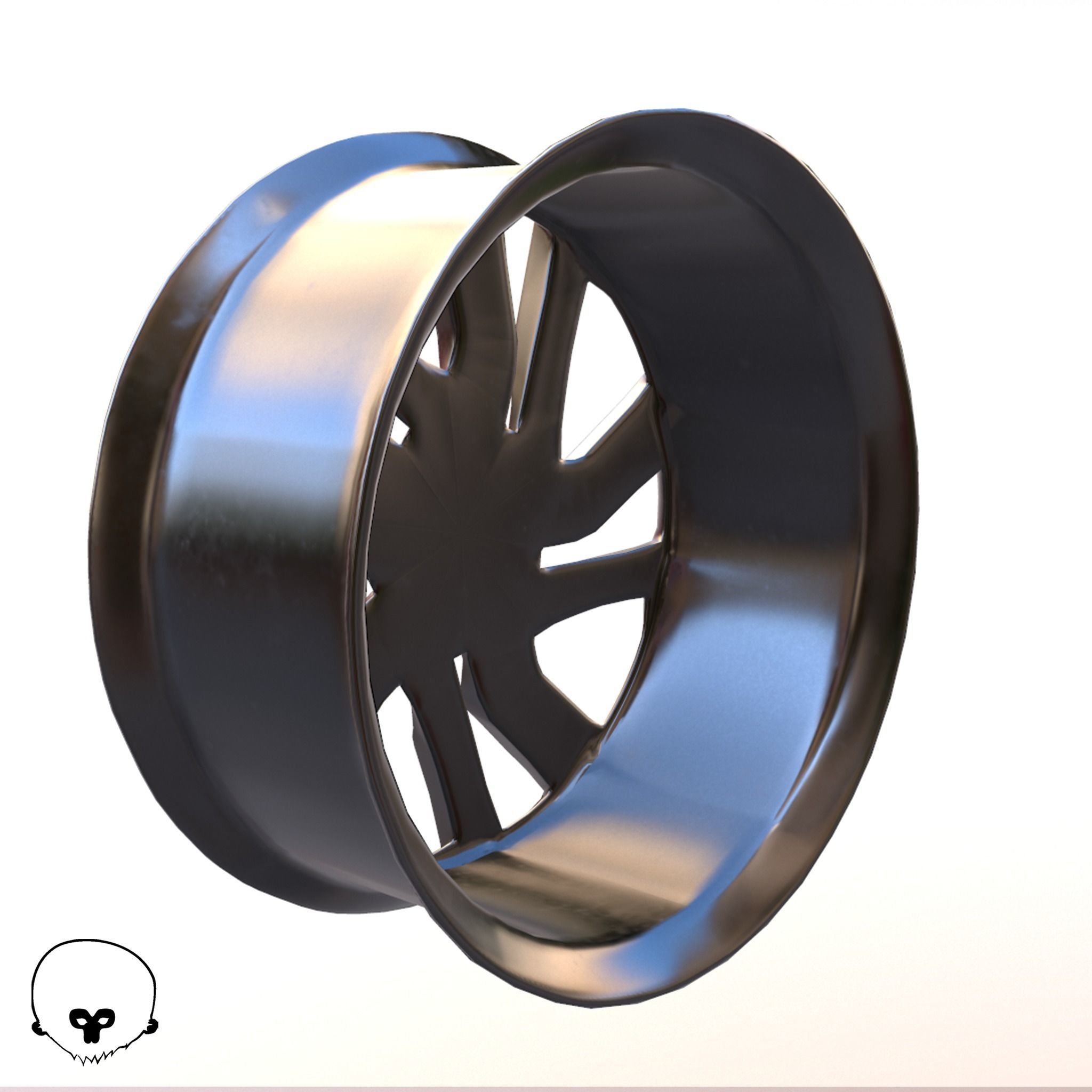 Sport Car Rim 3 Game-Ready 3D Model Low-poly 3D model_14