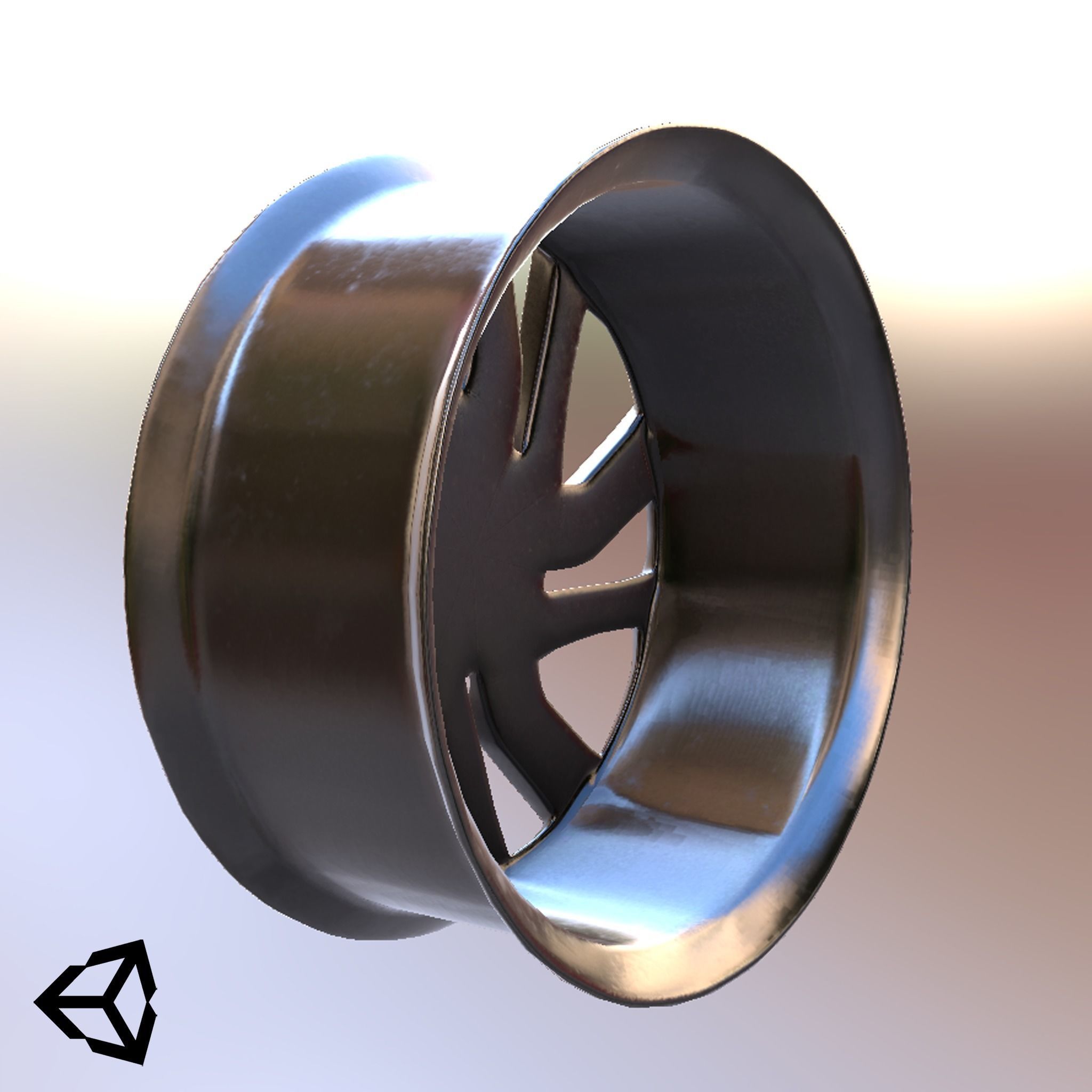 Sport Car Rim 3 Game-Ready 3D Model Low-poly 3D model_22