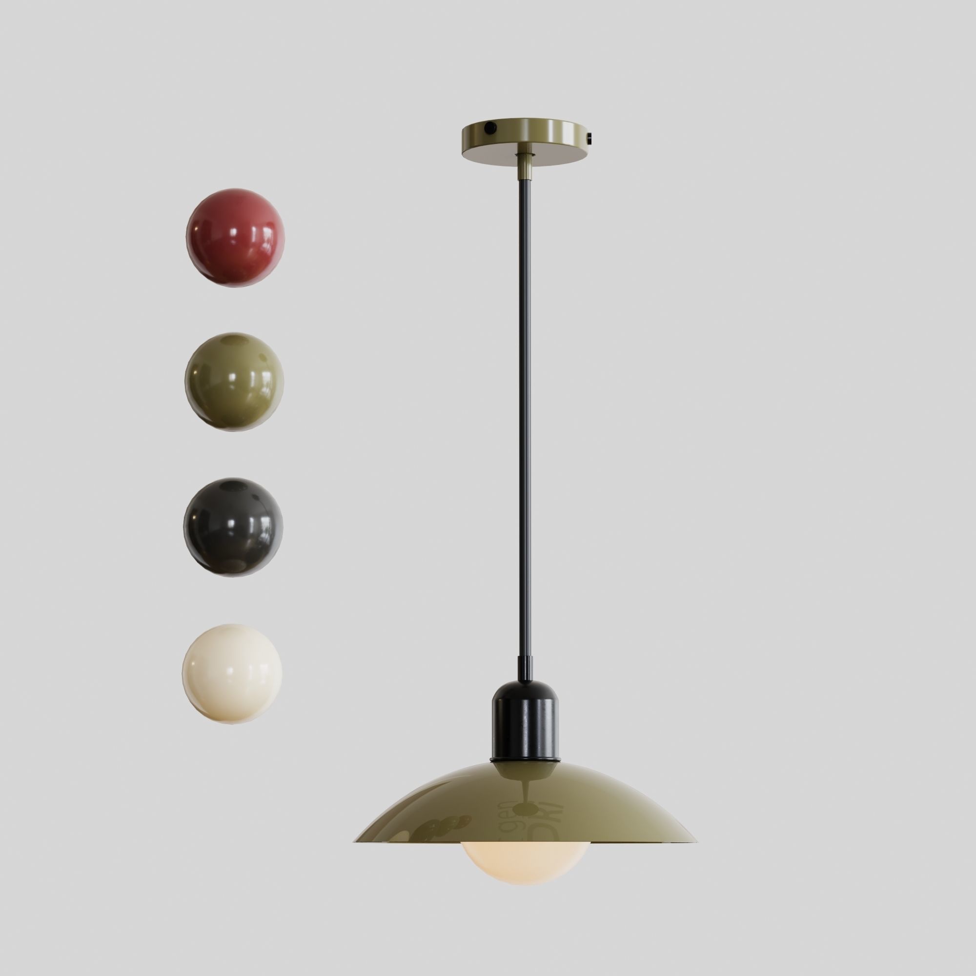 Arundel Orb Pendant 5 color combination 3D model_3
