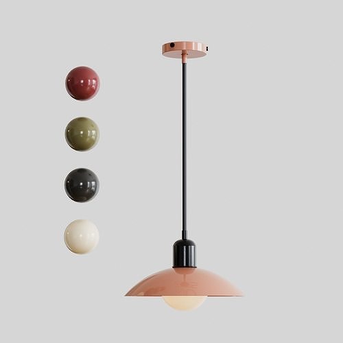Arundel Orb Pendant 5 color combination 3D model