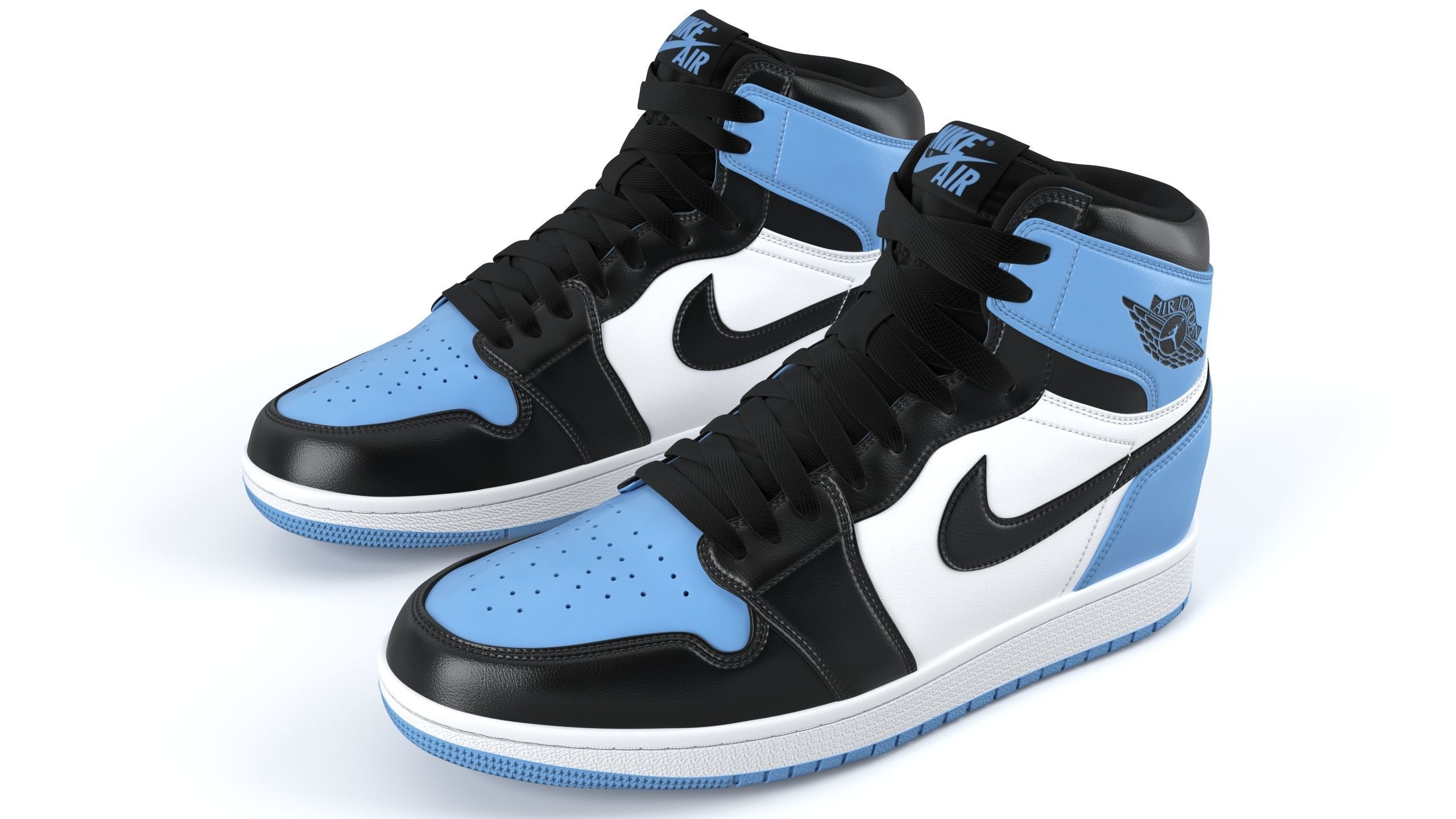 Jordan 1 Retro PBR Low-poly 3D model_5