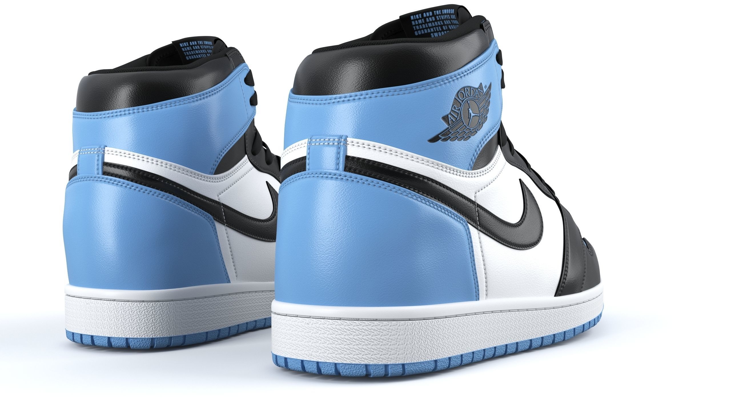 Jordan 1 Retro PBR Low-poly 3D model_3