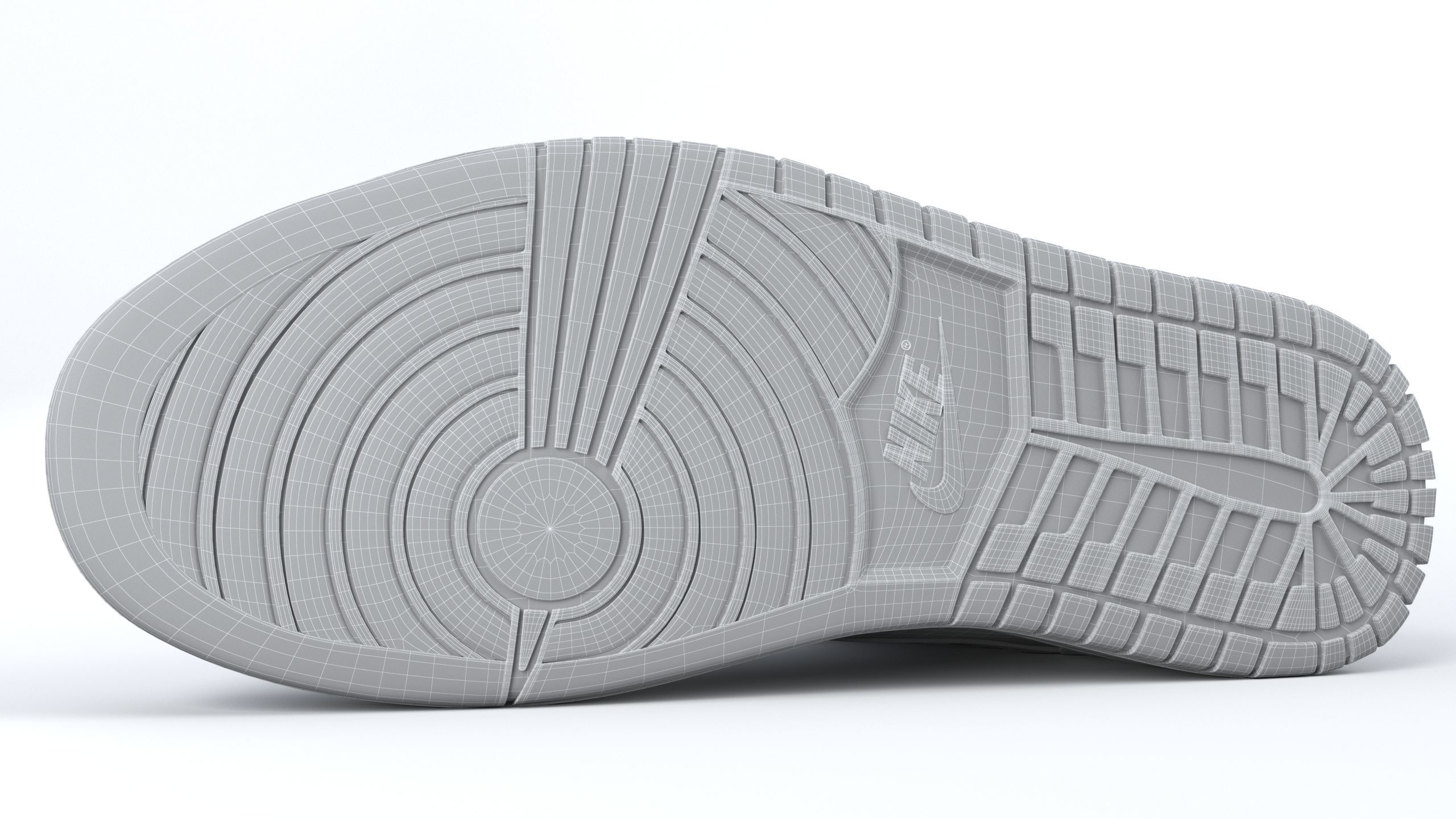 Jordan 1 Retro PBR Low-poly 3D model_13