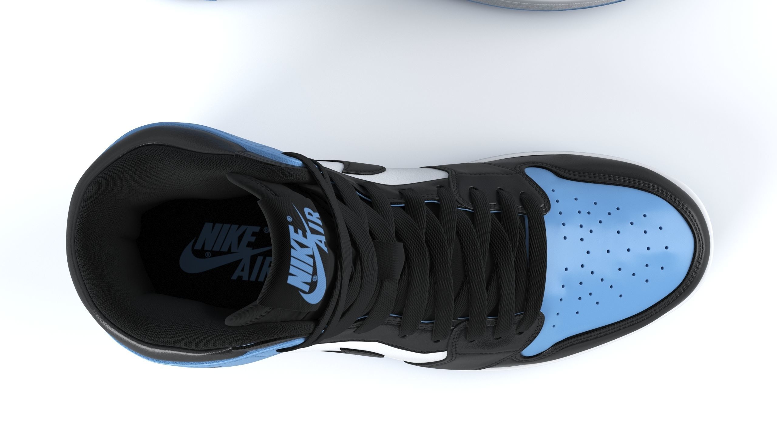 Jordan 1 Retro PBR Low-poly 3D model_4