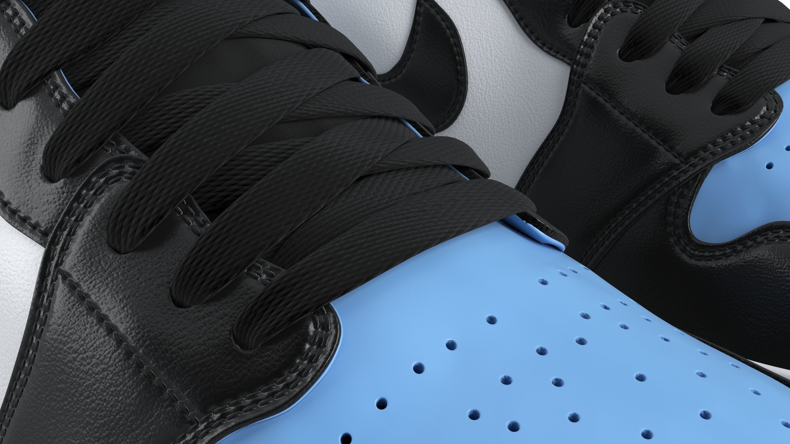 Jordan 1 Retro PBR Low-poly 3D model_7