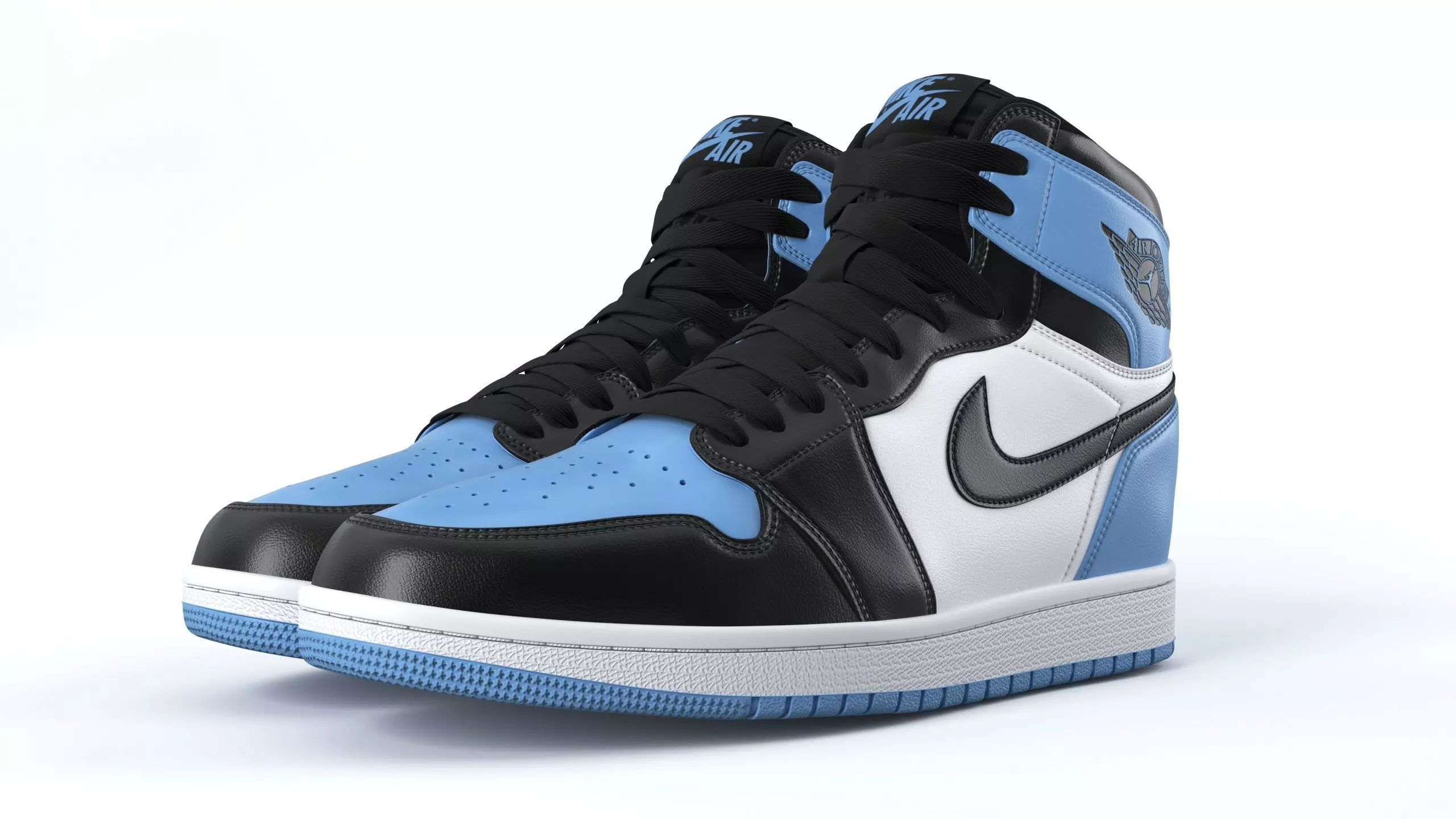 Jordan 1 Retro PBR Low-poly 3D model_0