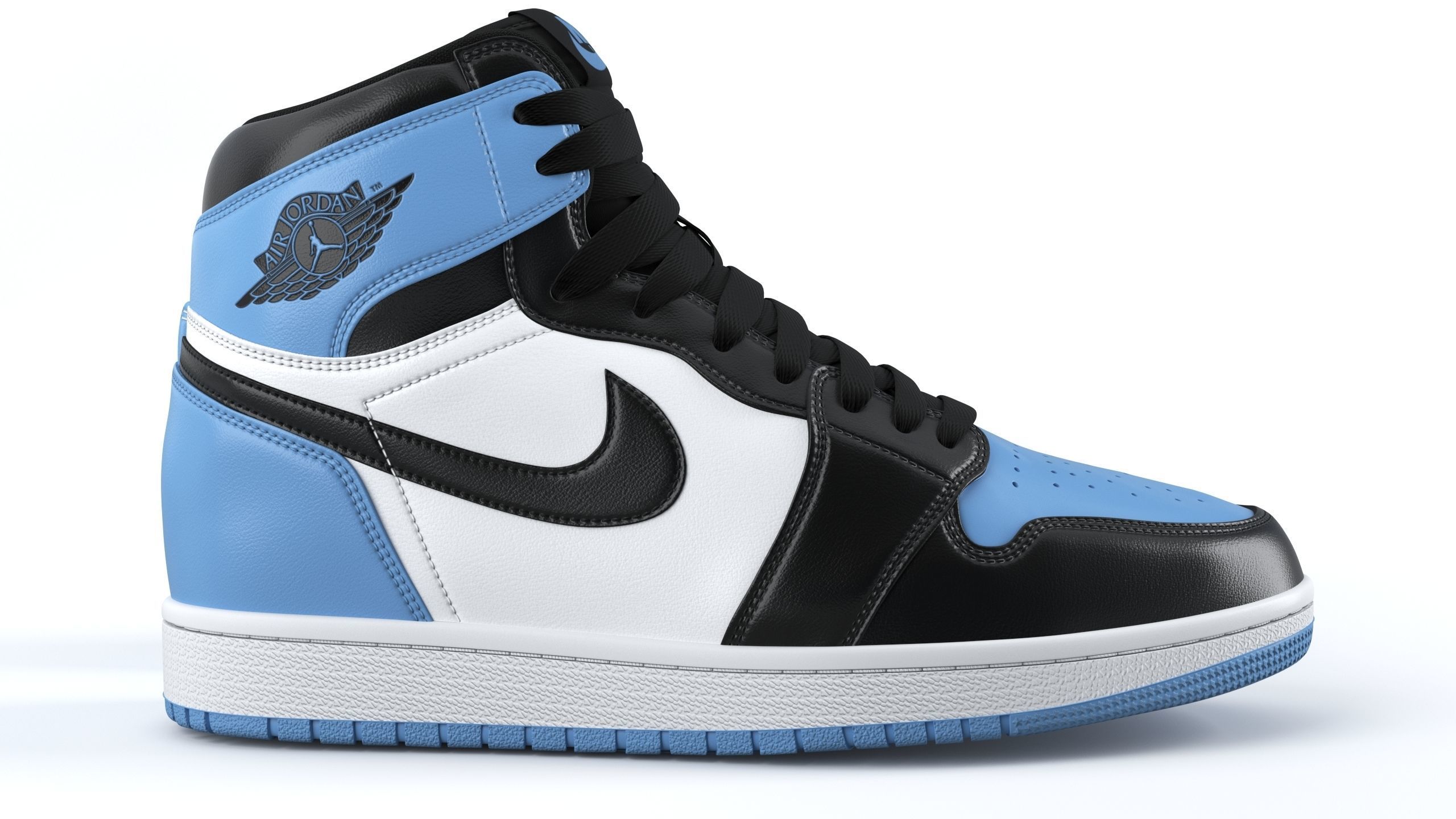 Jordan 1 Retro PBR Low-poly 3D model_2