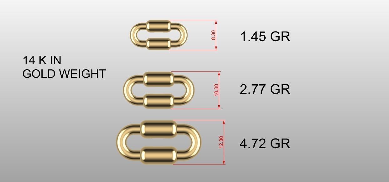 Tiffany Pipe Model Graduated Necklace or chain link 3D print model_8