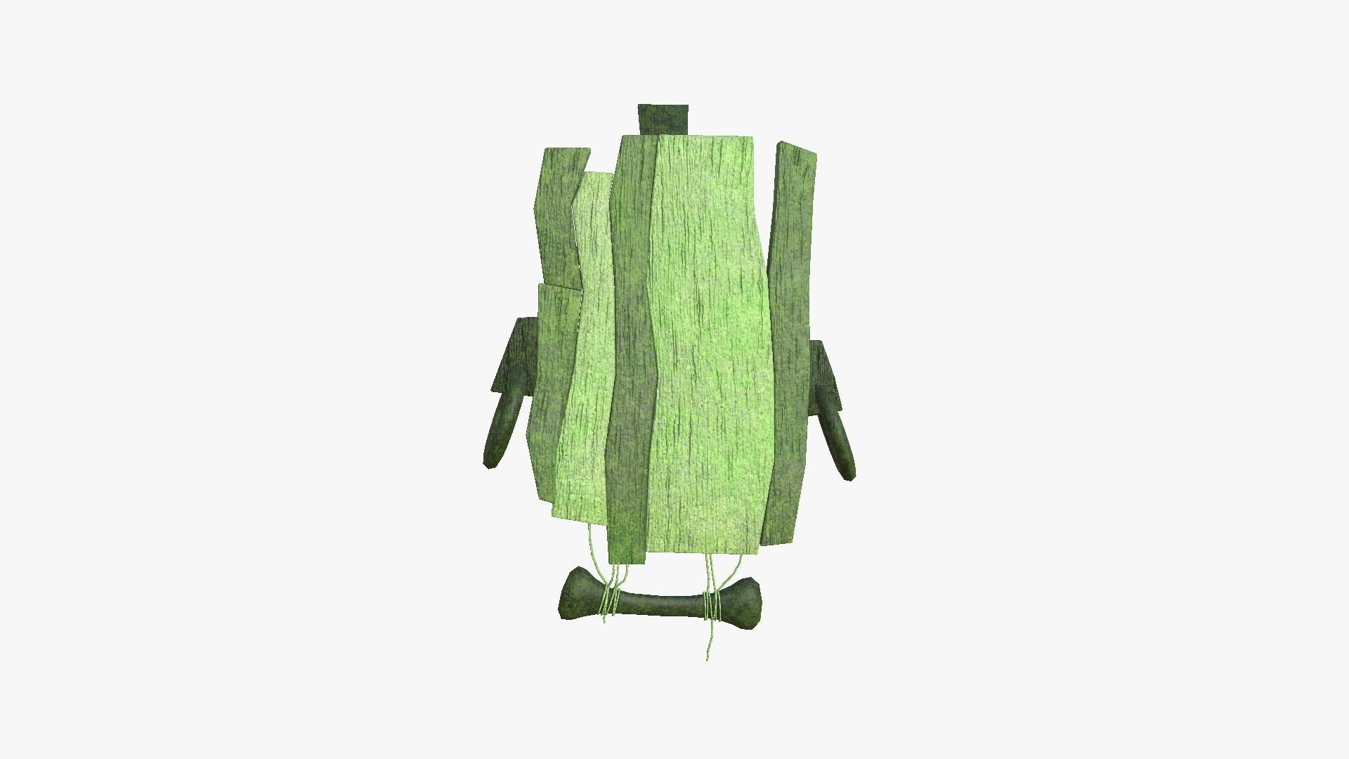 Tribal Mask E09 Full Mud - Costume Character Design Low-poly 3D model_2