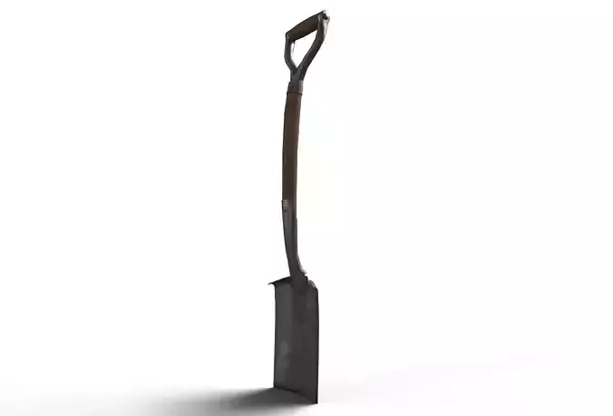 Square Tip Shovel With Wood Handle