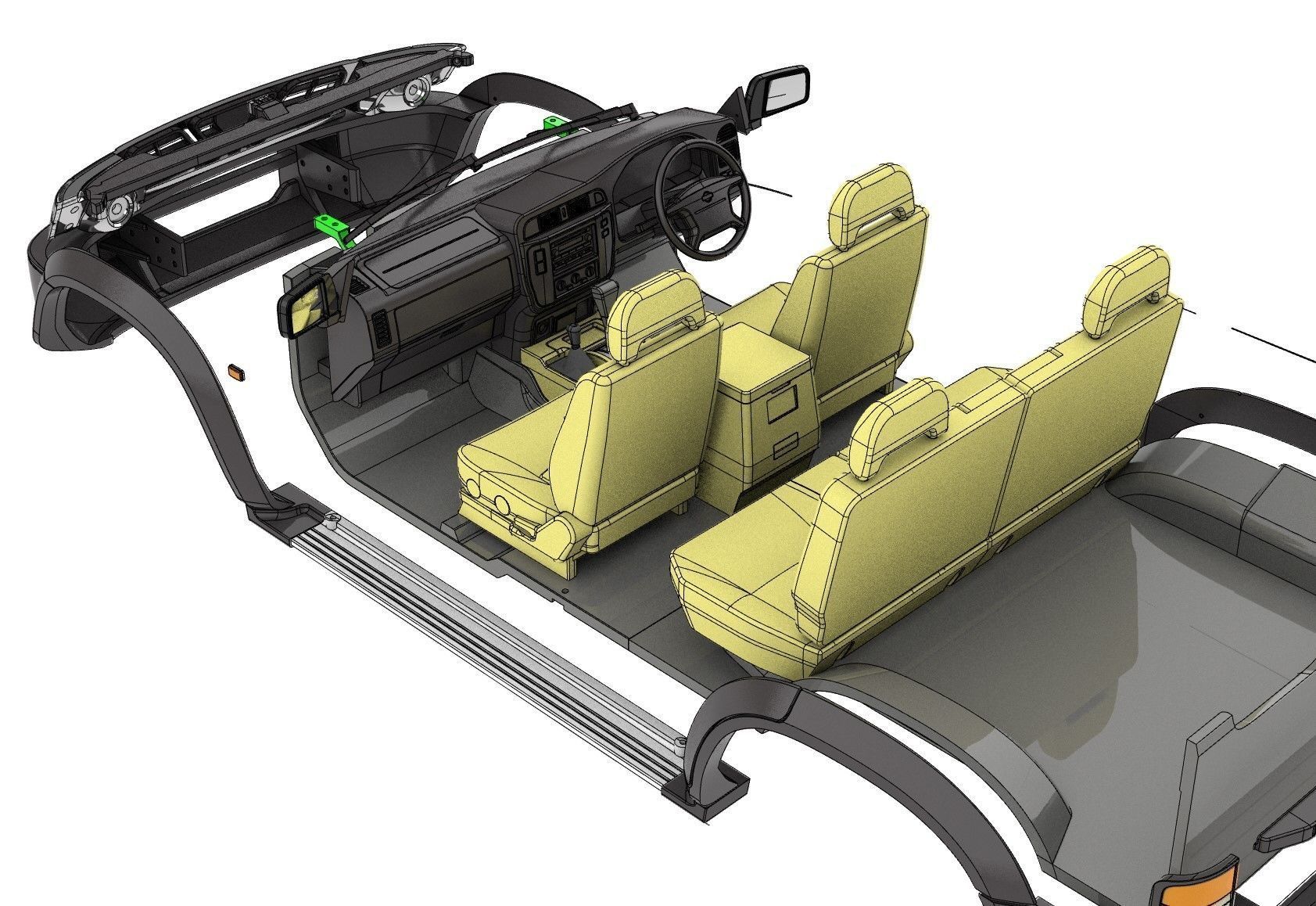 NISSAN PATROL Y61 1997- 2004 1 10 SCALE WAGOM 3D PRINT 3D print model_11