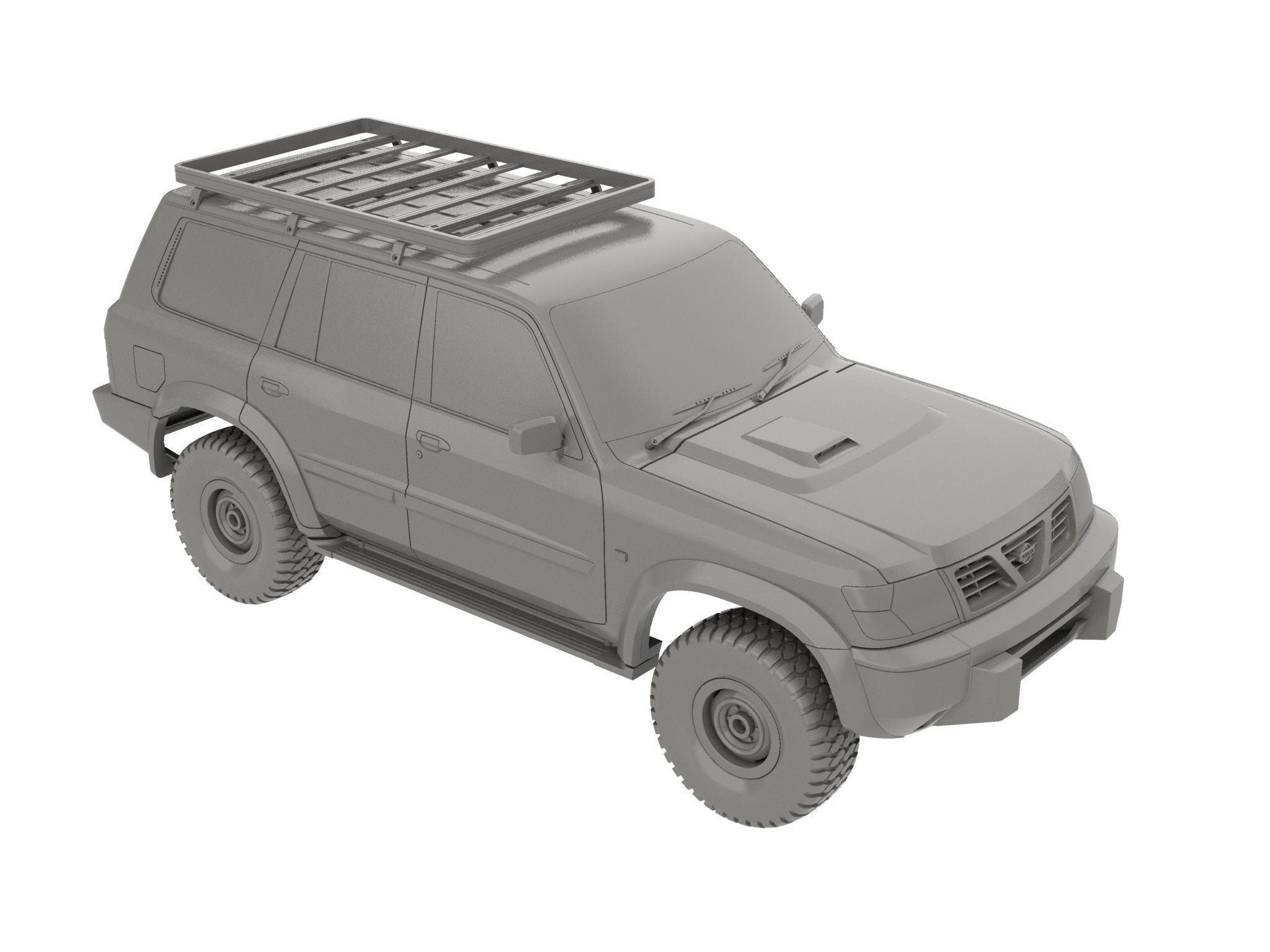 NISSAN PATROL Y61 1997- 2004 1 10 SCALE WAGOM 3D PRINT 3D print model_16