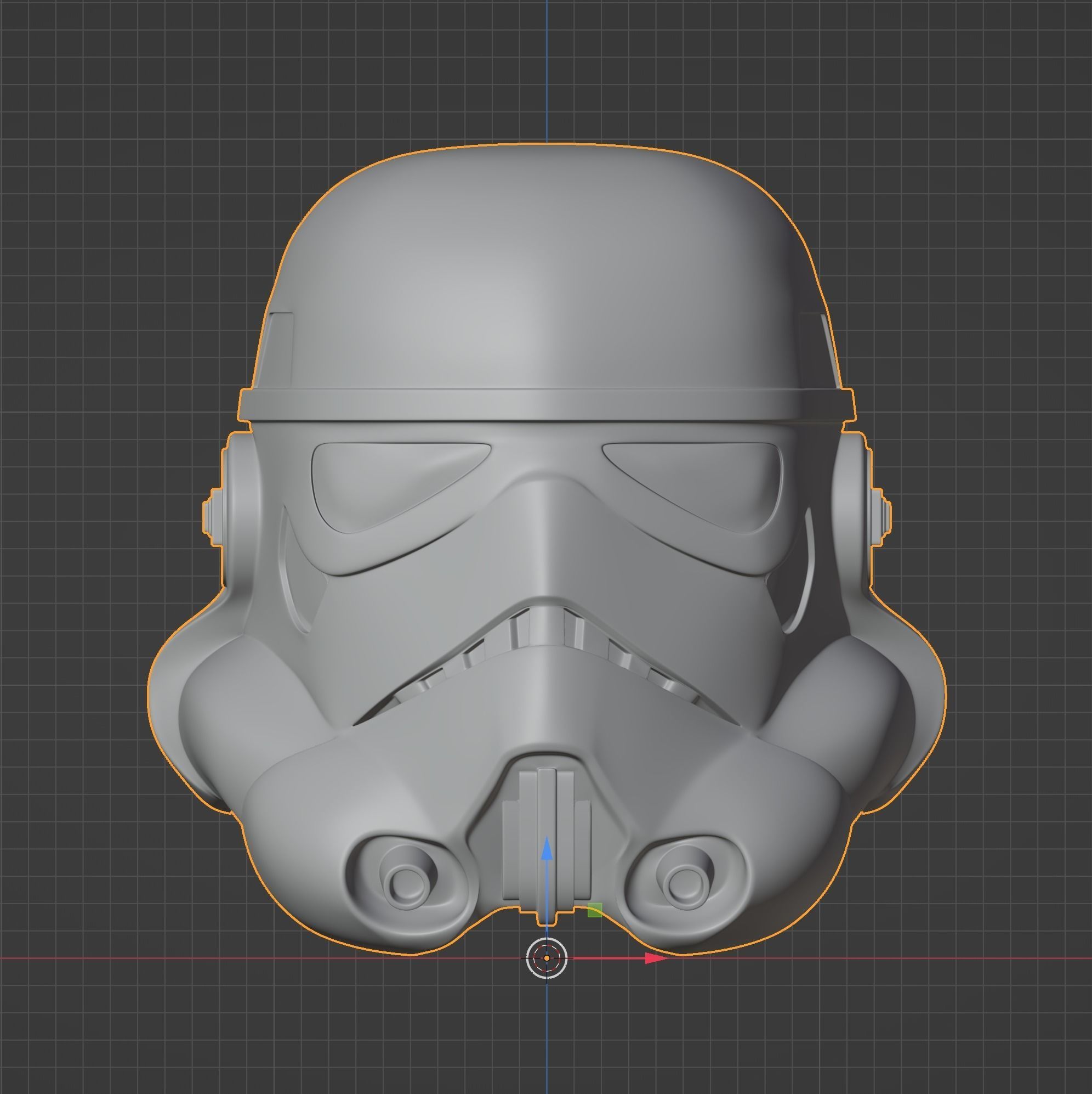 Stormtrooper Helmet from Star Wars Low-poly 3D model_2
