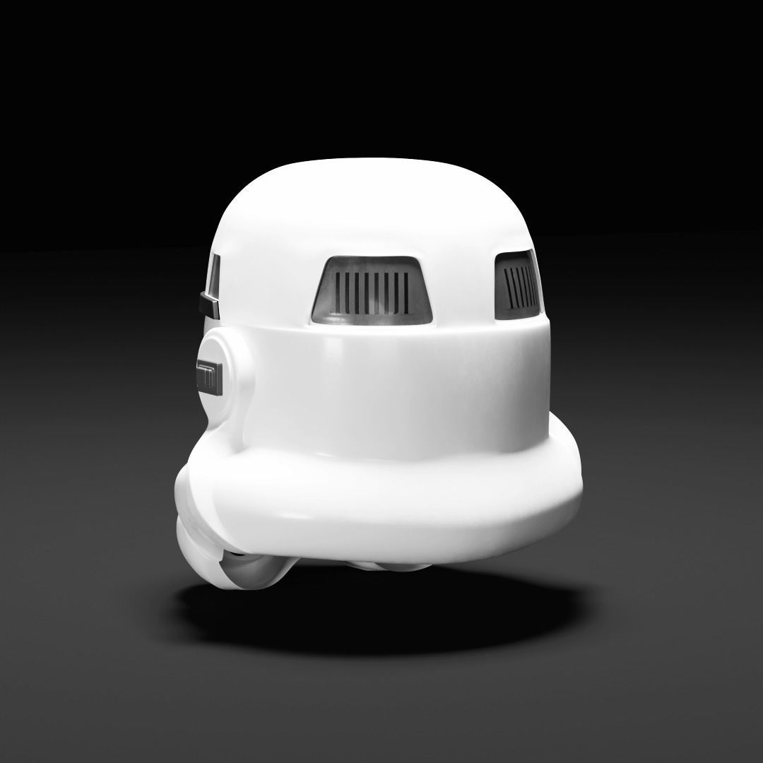 Stormtrooper Helmet from Star Wars Low-poly 3D model_1