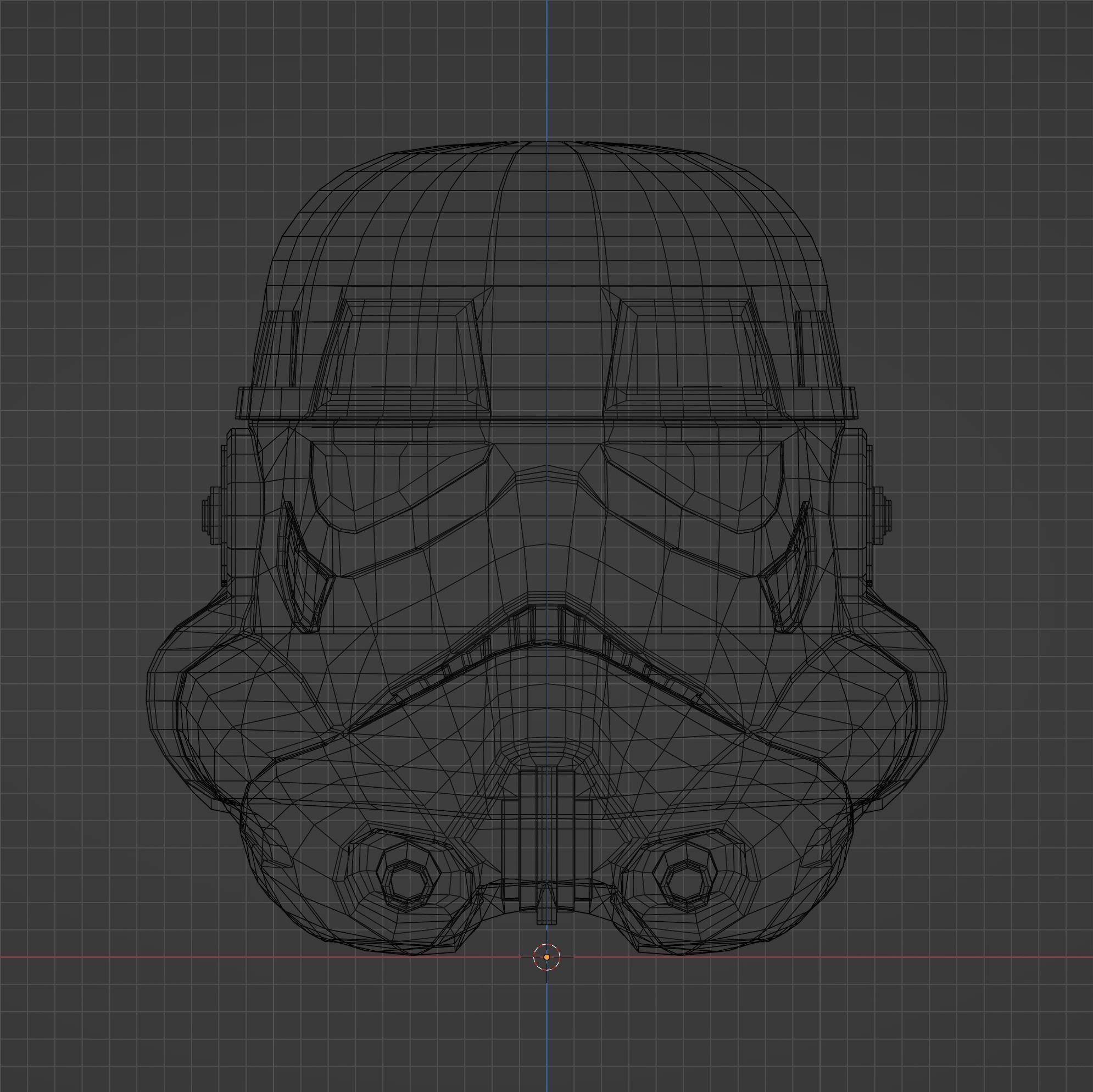 Stormtrooper Helmet from Star Wars Low-poly 3D model_3