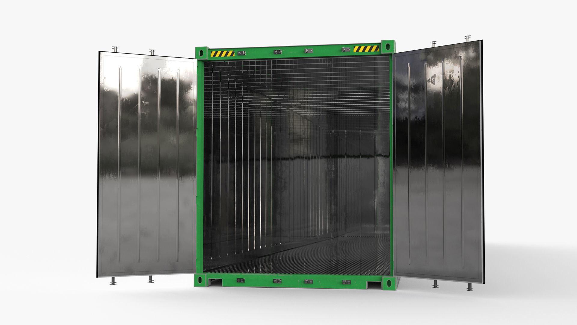 40ft EVERGREEN Container Reefer CARRIER 3D model_7