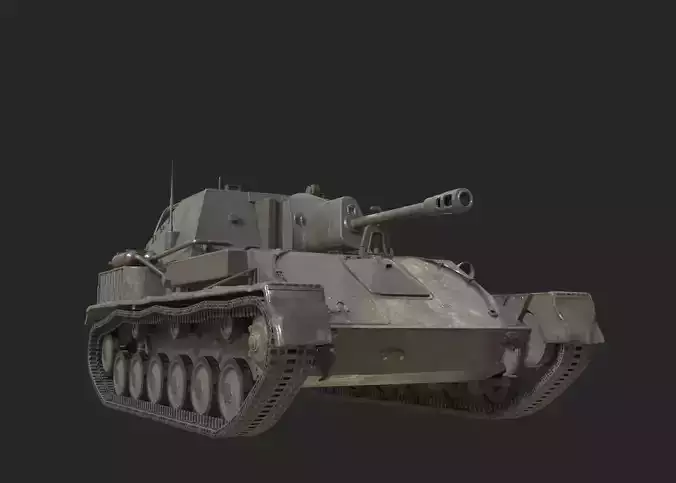 WWII Soviet SU76 SU-76 76mm Self-propelled artillery cannon