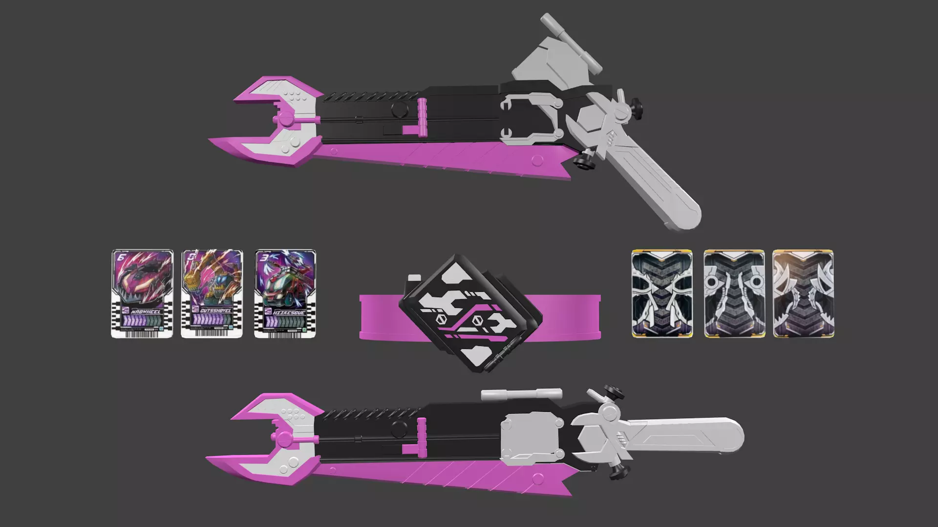 Kamen Rider valvard weapon completed 3D model