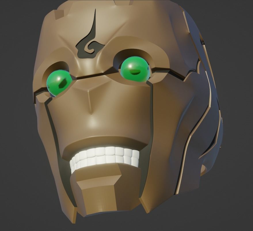 Mechamaru from Jujutsu Kaisen cosplay helmet 3D printable  3D print model_4