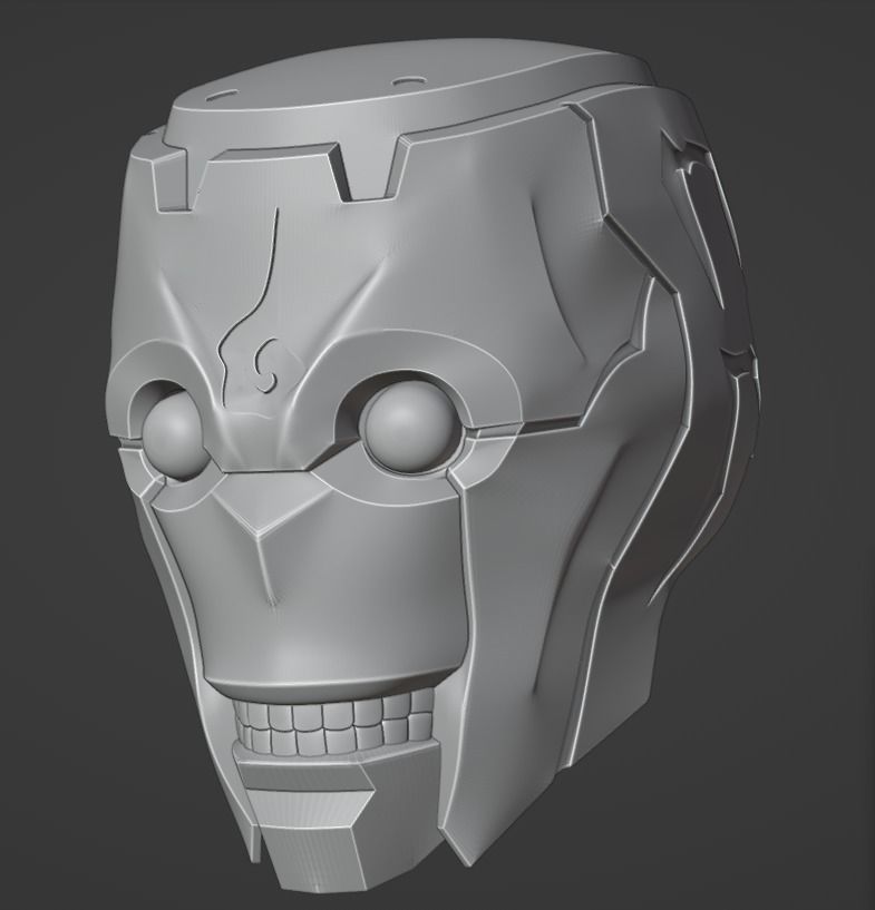 Mechamaru from Jujutsu Kaisen cosplay helmet 3D printable  3D print model_11