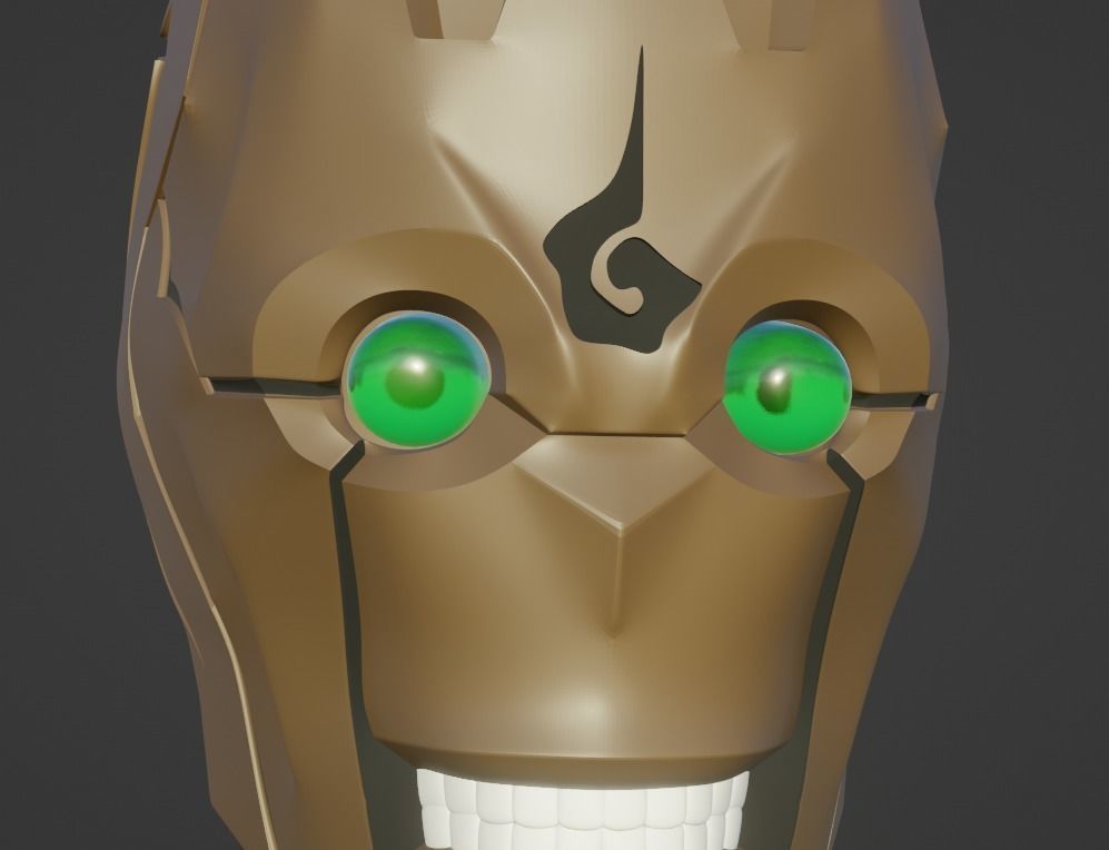 Mechamaru from Jujutsu Kaisen cosplay helmet 3D printable  3D print model_7