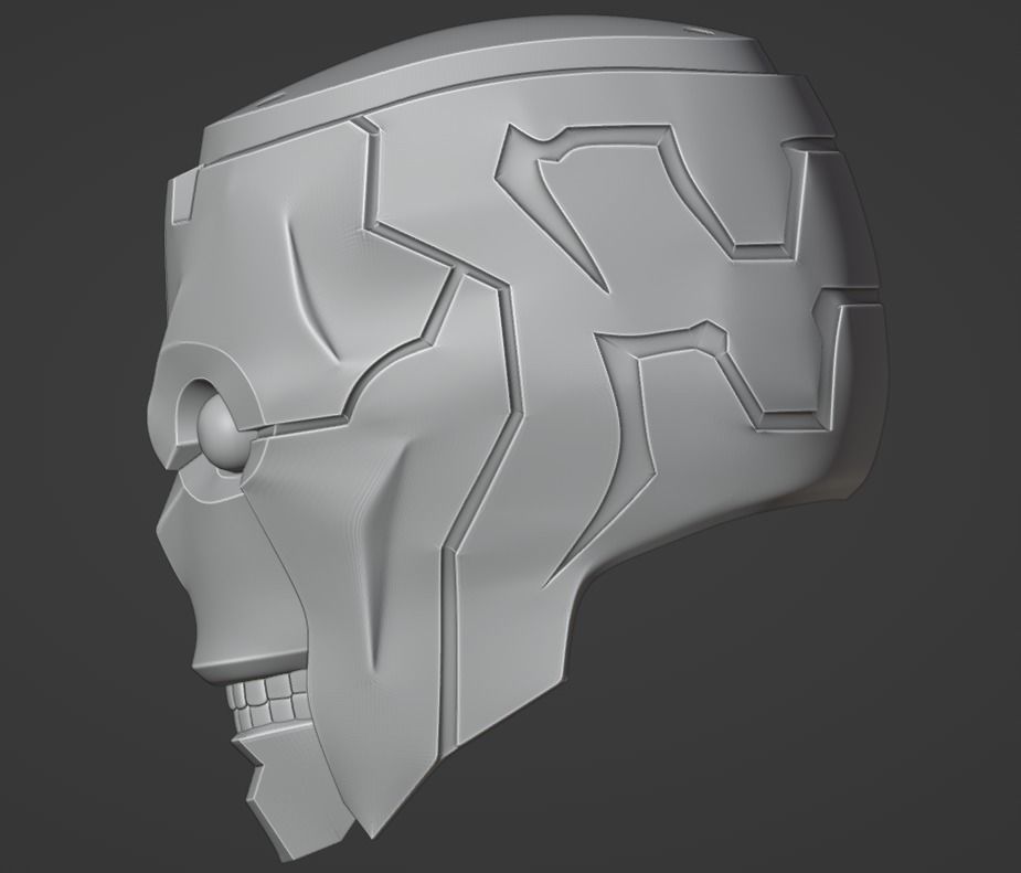 Mechamaru from Jujutsu Kaisen cosplay helmet 3D printable  3D print model_10