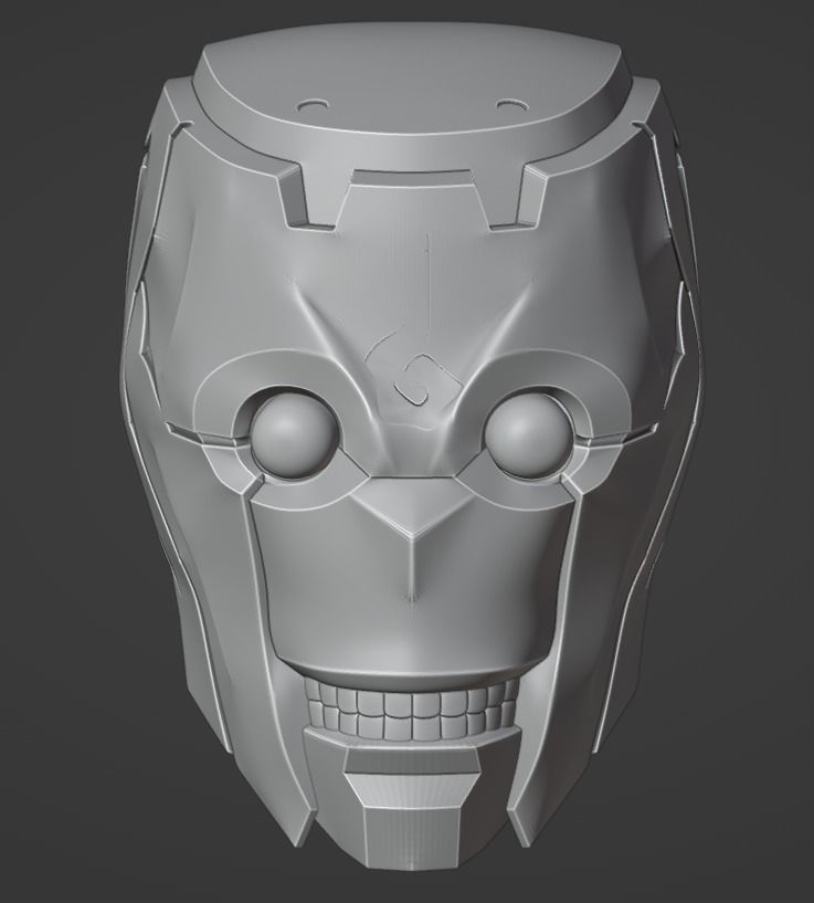Mechamaru from Jujutsu Kaisen cosplay helmet 3D printable  3D print model_9