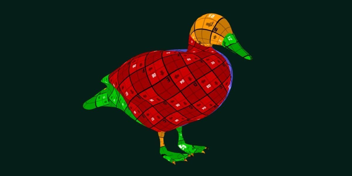 Laysan Teal Duck Bird 3D model_14