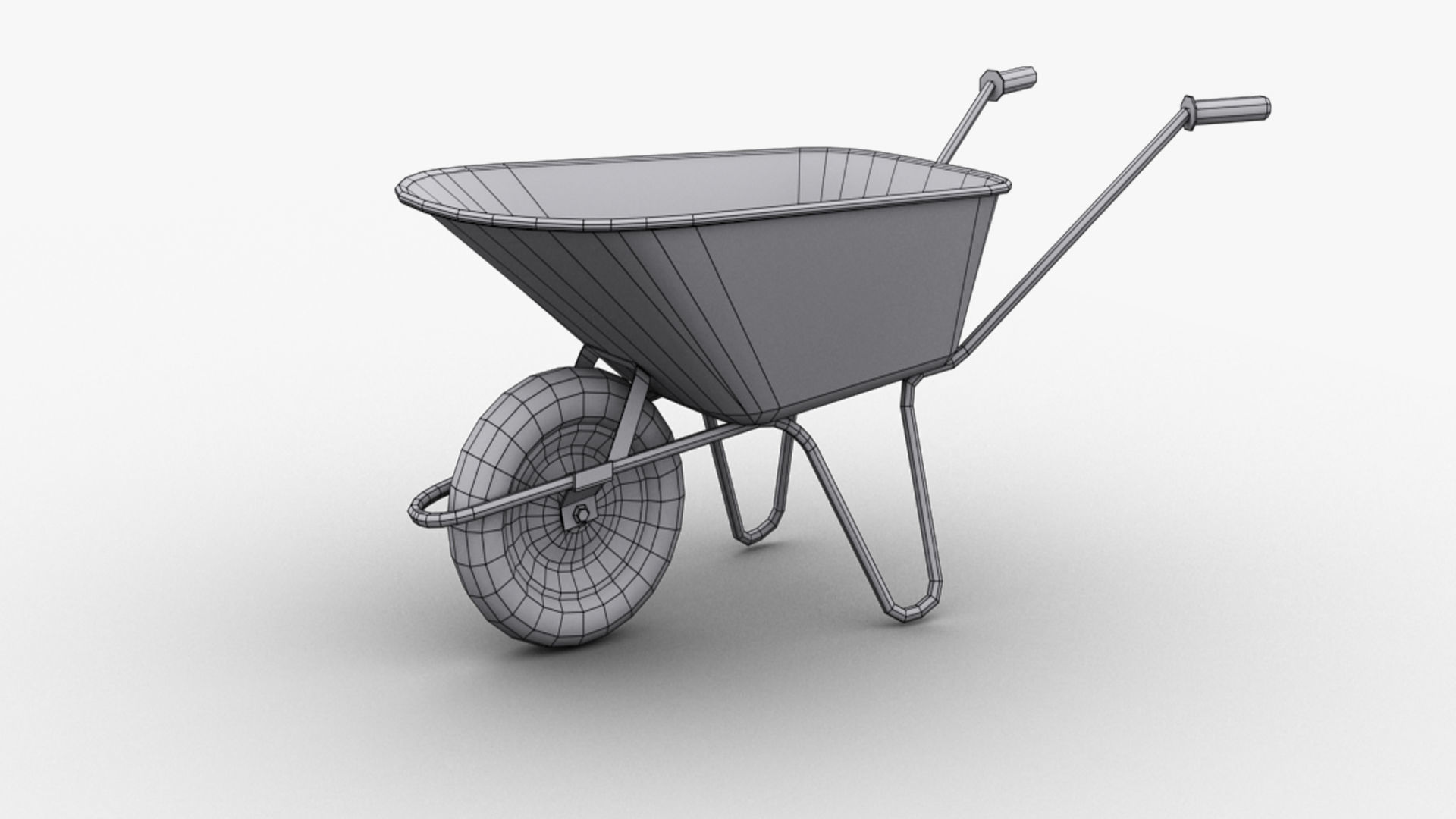 Garden Tools Low-poly 3D model_16