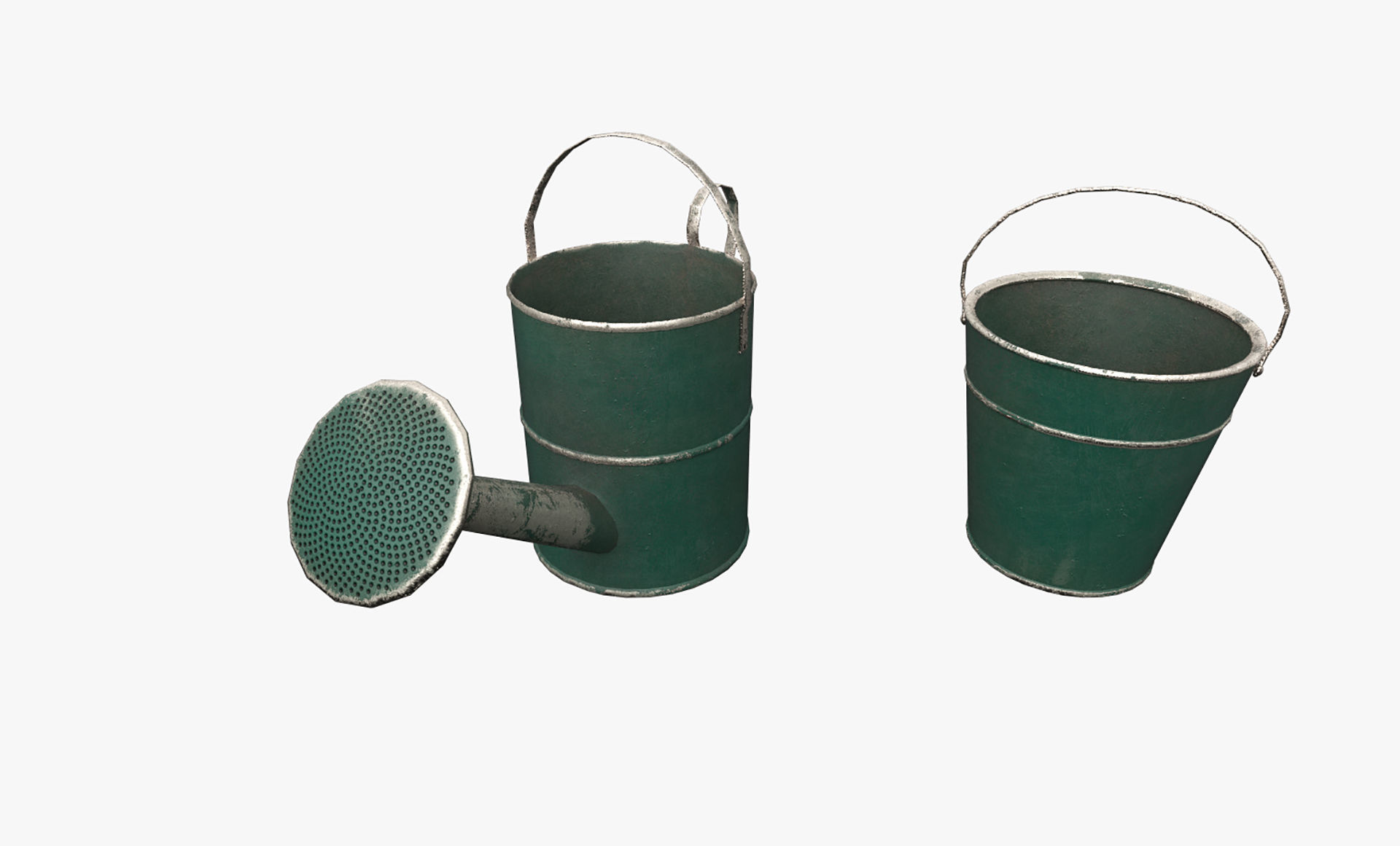 Garden Tools Low-poly 3D model_14