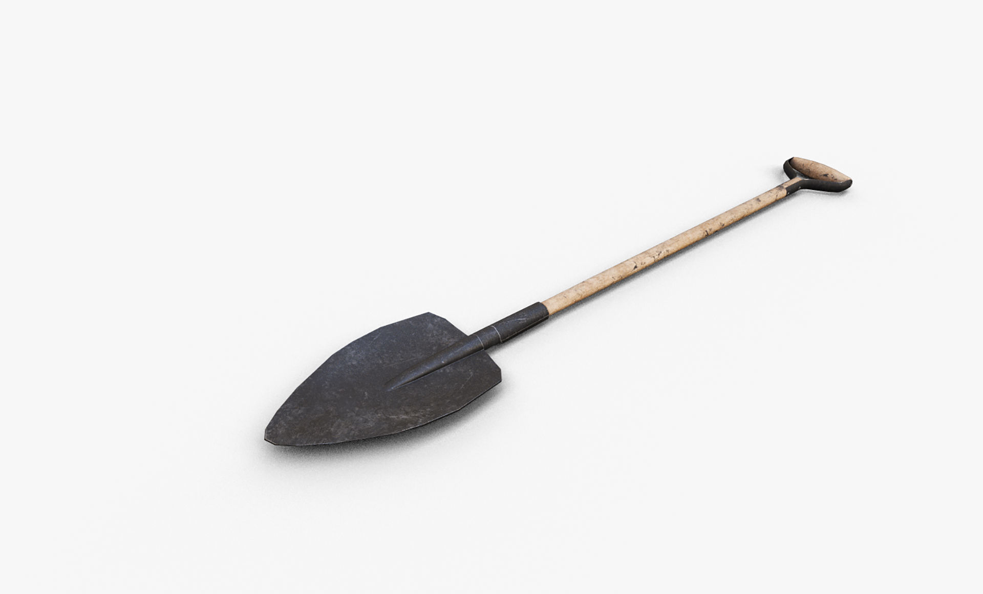 Garden Tools Low-poly 3D model_1