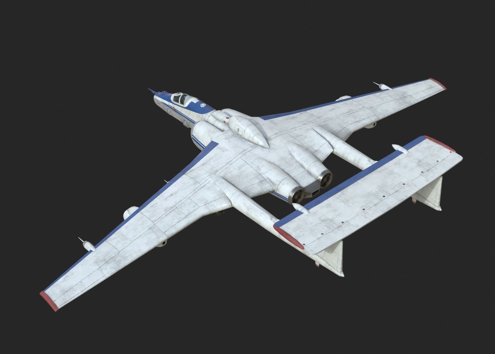 M 55 3D model Russian Air Force M-55 Geophysics Reconnaissance Aircraft M55 ...