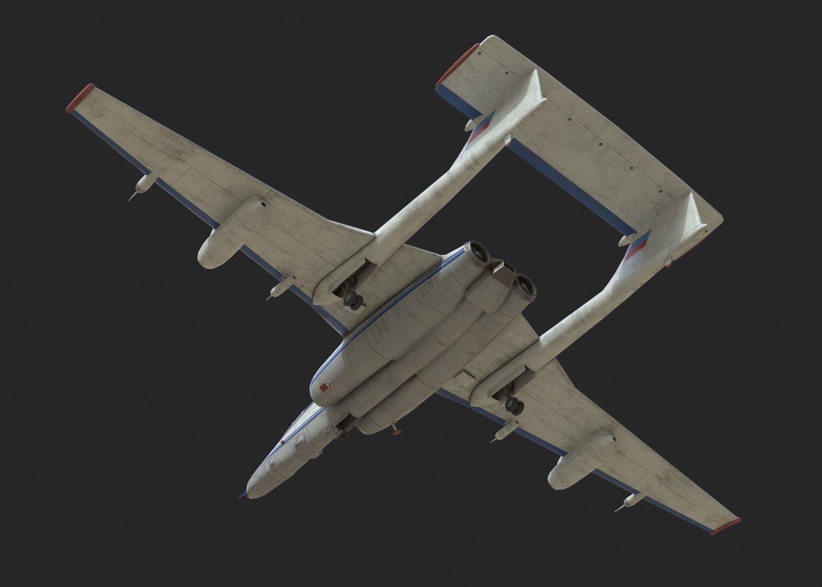 M 55 3D model Russian Air Force M-55 Geophysics Reconnaissance Aircraft M55 ...