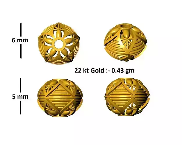 beads bulk 176 file different sizes 3D Model Collection