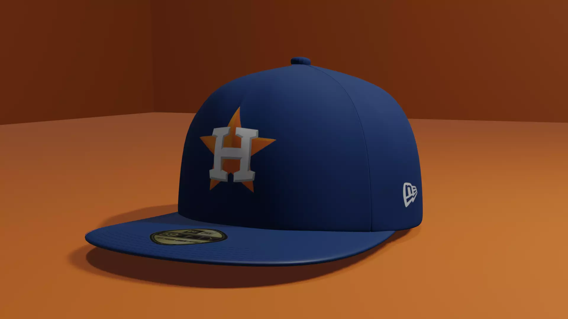 Houston Astros Baseball Hat 3D model