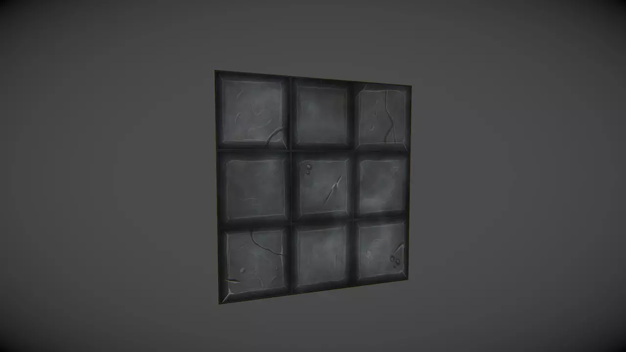 Dungeon Collection - Tile Stone Floor Low-poly 3D model_0