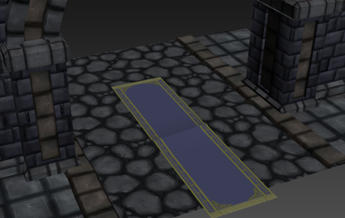 Dungeon Collection - Tile Stone Floor Low-poly 3D model_2