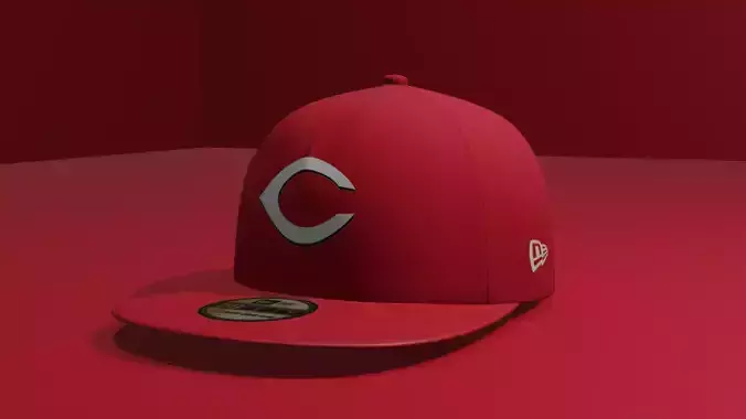 Cincinnati Reds Baseball Hat 3D model