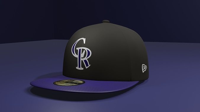 Colorado Rockies Baseball Hat 3D model