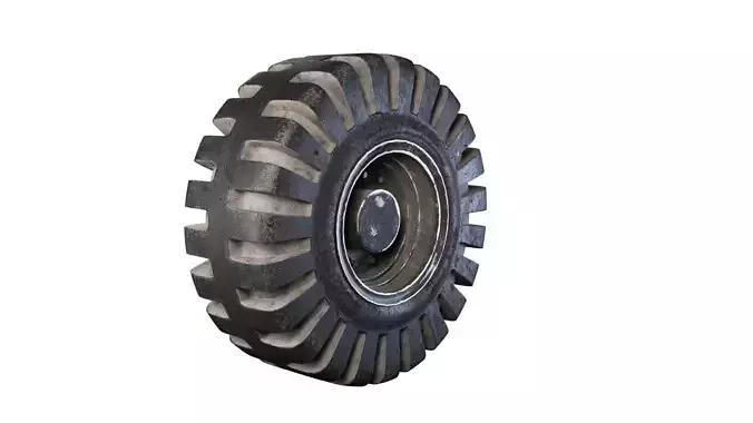 Tire and Rim 3D Model