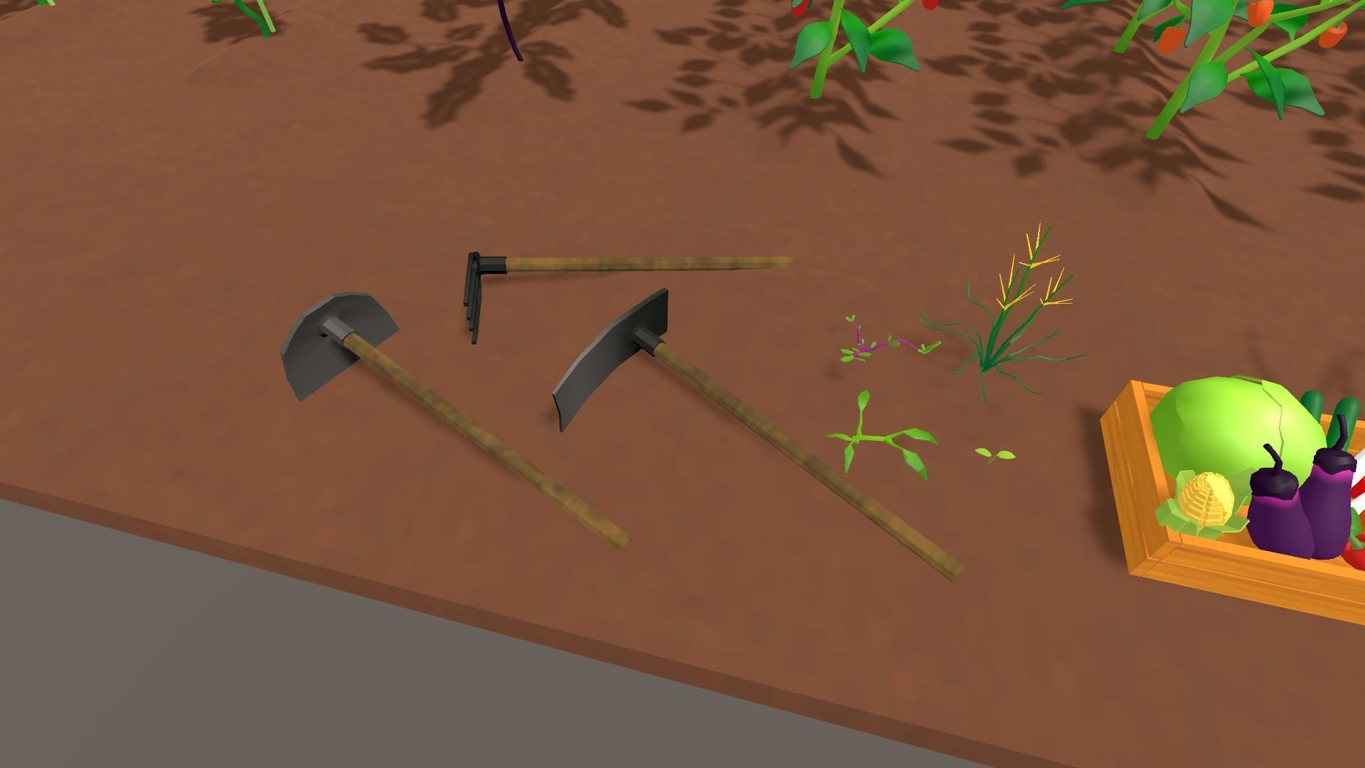 Summer Vegetable Field Set Low-poly 3D model_17