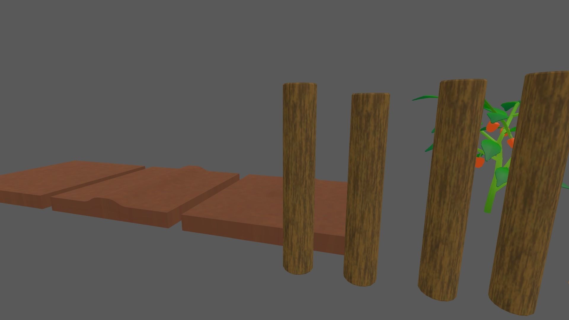 Summer Vegetable Field Set Low-poly 3D model_6