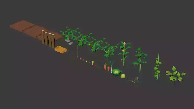 Summer Vegetable Field Set