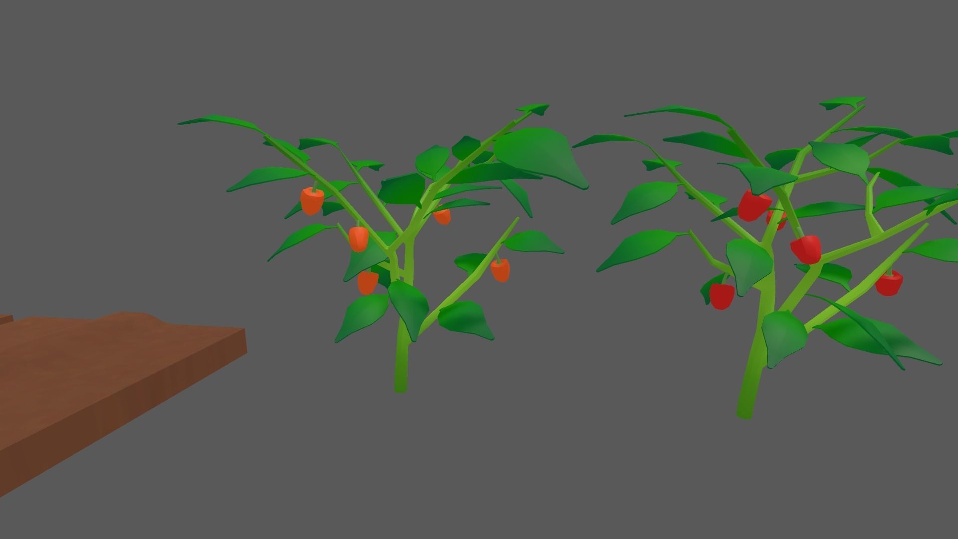 Summer Vegetable Field Set Low-poly 3D model_9