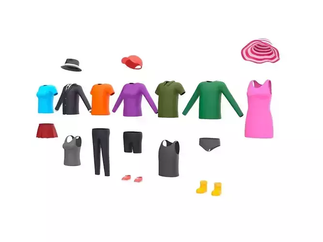 Pack010 Simple Clothing