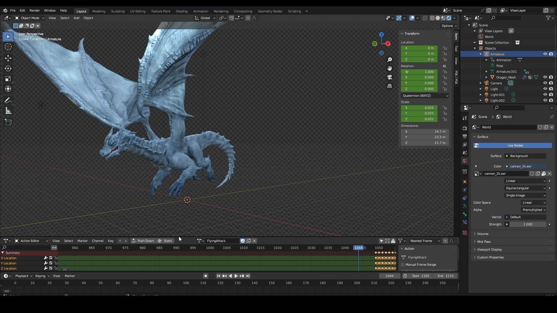 The Dragon - 4 Legs 2 Wings Dragon Low-poly 3D model_10