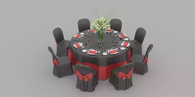 ROUND TABLE 8 SEAT