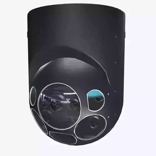  Camera FLIR Star Safire III Low-poly 3D model