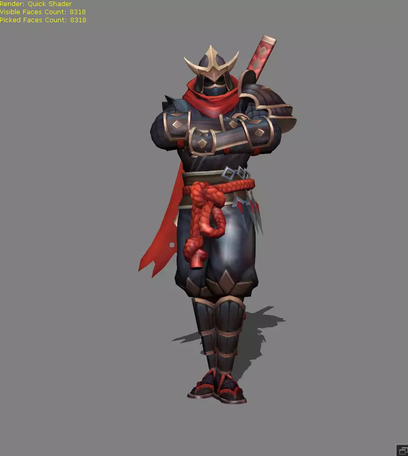 Hayabusa OLD Low-poly 3D model_0